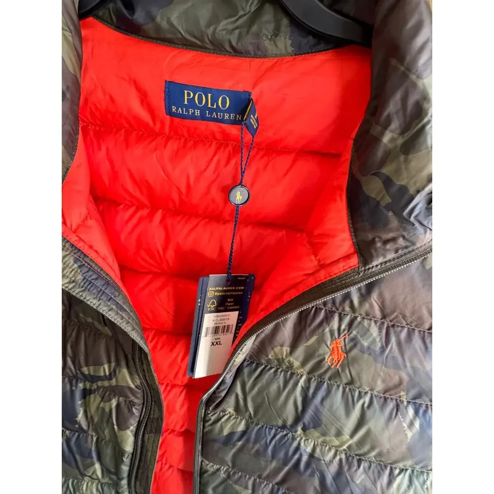 Polo Ralph Lauren Camouflage Puffer Vest NWT XXL/TTG